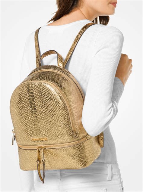 michael kors gold backpack|michael kors backpack sale outlet.